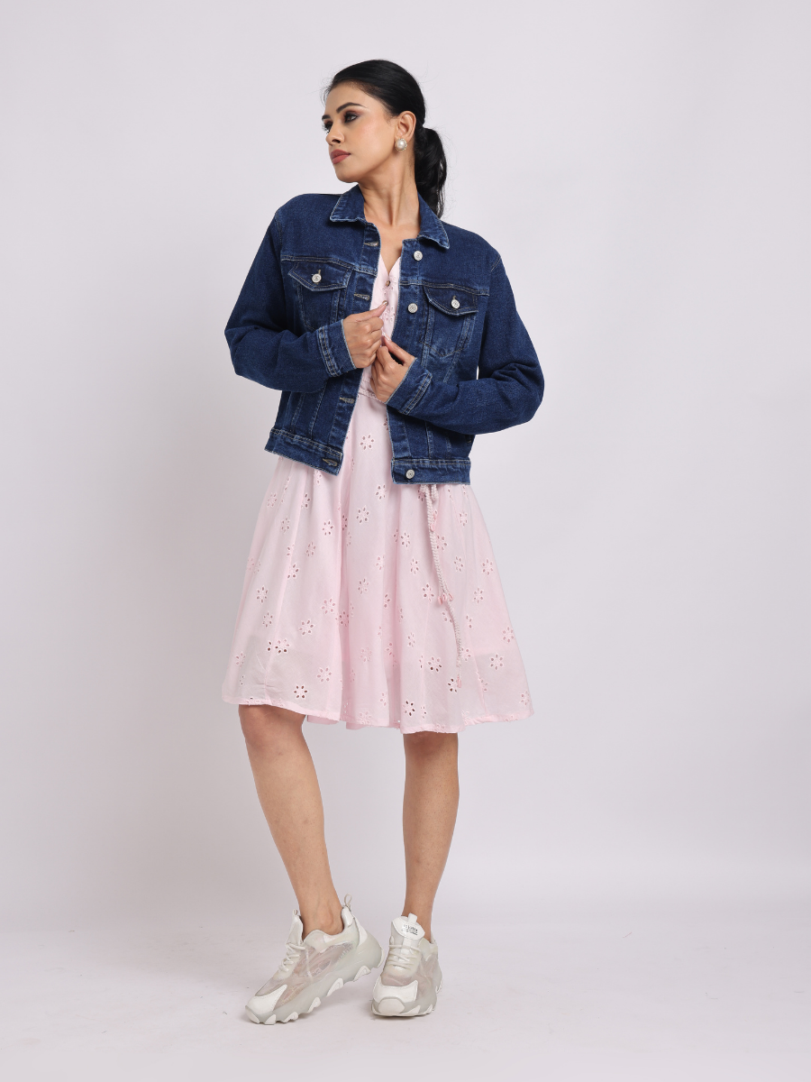 Classic Dark Blue Denim Jacket