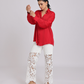 Scarlet Luxe Relaxed-Fit Shirt