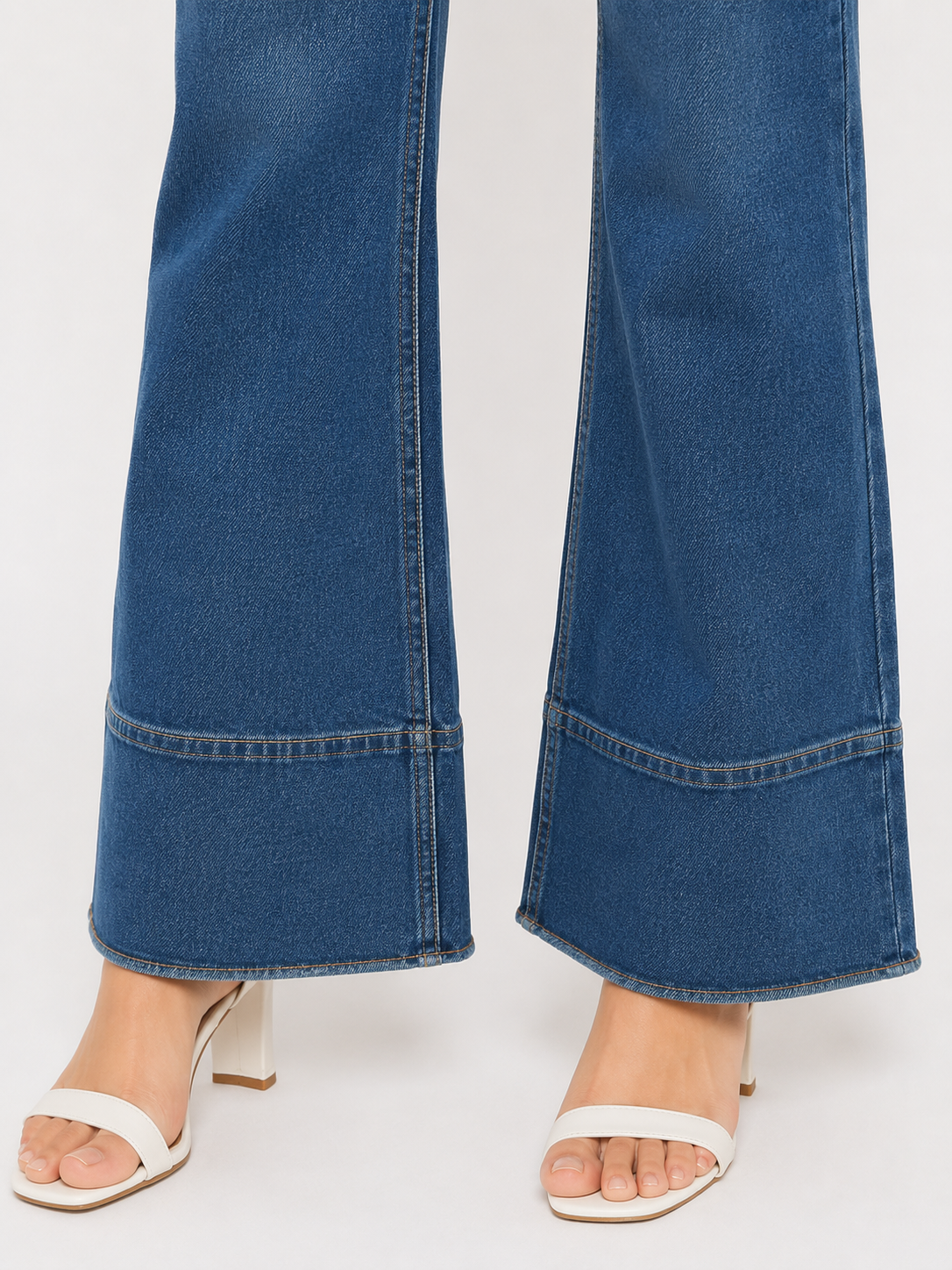 Azure Sculpt High-Rise Stretch Flared Jeans