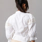 Victorian White Lace Panel Puff Sleeve Blouse