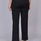 Mid-Rise Sleek Black Trousers