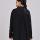 Black Pearl-Diamond Oversized Shirt