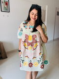 Floral Fabric Cotton Dress