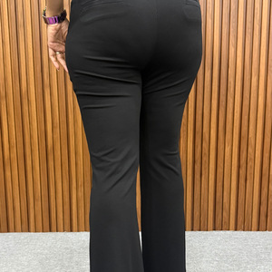 Diamond Black Sleek Stretch Pants