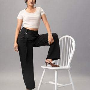 Buy High Rise Trousers Women online in India