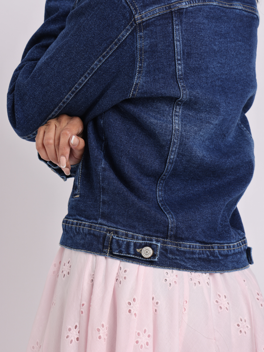 Classic Dark Blue Denim Jacket