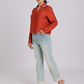 Rust Orange Pearl & Diamond Collar Shirt