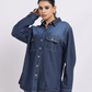 Dark Blue Denim Shirt