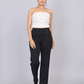 Mid-Rise Sleek Black Trousers