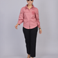 Rose Cutwork Embroidered Cotton Shirt