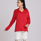 Scarlet Luxe Relaxed-Fit Shirt