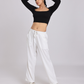 Chic & Sexy Square Neck Fitted Crop Top - Black