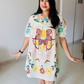 Floral Fabric Cotton Dress