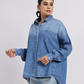 Oversized Light-Blue Denim Shirt