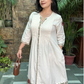 Embroidered Khadi Cotton Dress