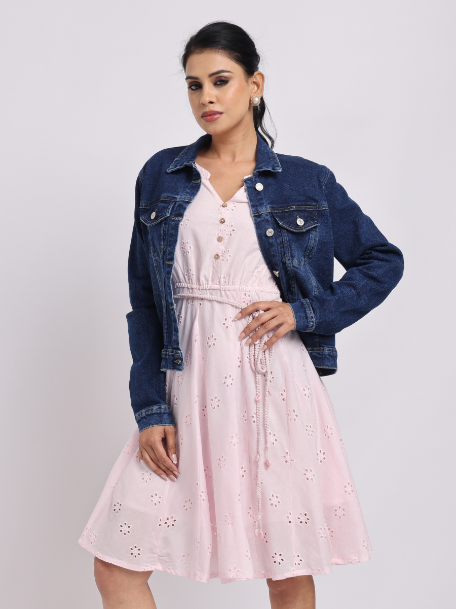 Classic Dark Blue Denim Jacket