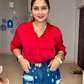 Scarlet Luxe Relaxed-Fit Shirt