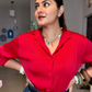 Scarlet Luxe Relaxed-Fit Shirt