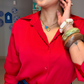 Scarlet Luxe Relaxed-Fit Shirt