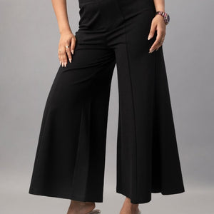 Buy Relaxed Flared Fit Women Trouser online