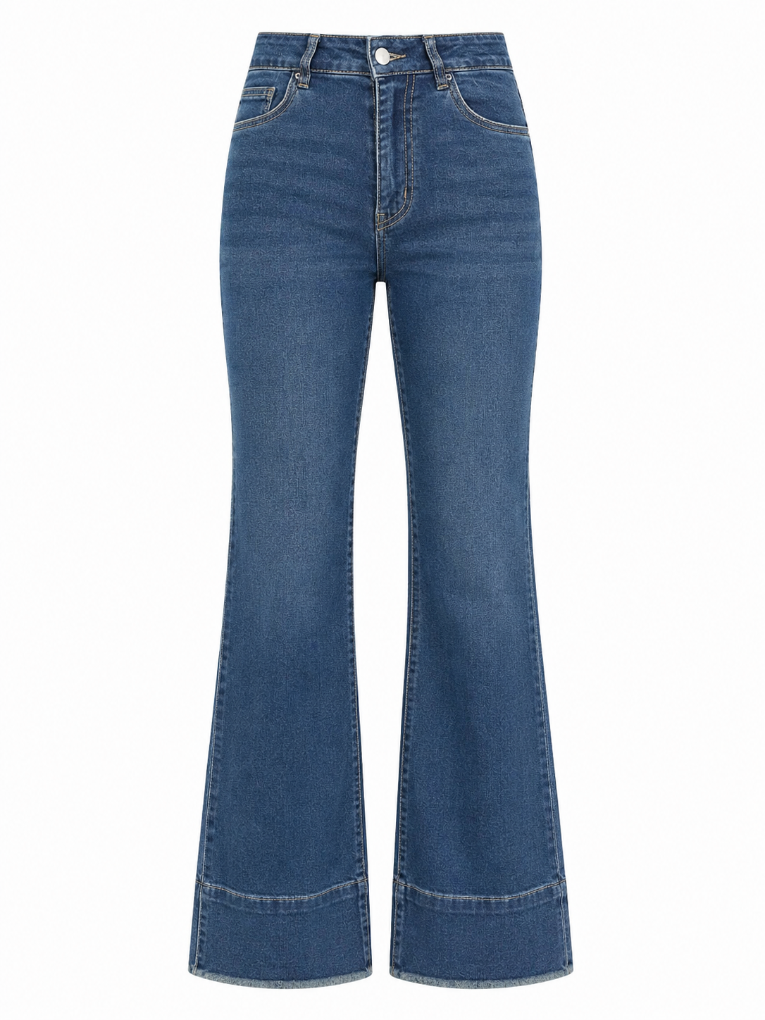 Azure Sculpt High-Rise Stretch Flared Jeans