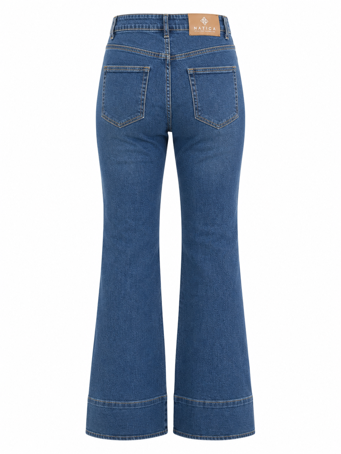 Azure Sculpt High-Rise Stretch Flared Jeans
