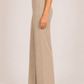 Champagne Glow Rhinestone Wide-Leg Trousers