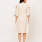 Embroidered Khadi Cotton Dress