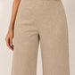 Champagne Glow Rhinestone Wide-Leg Trousers