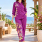 Cotton Co-Ord Set with Embroidery