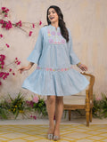 Natica azure embroidered dress – Shop embroidered dresses for women online