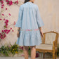 Natica azure embroidered stylish dress – Buy stylish dresses for women online in India