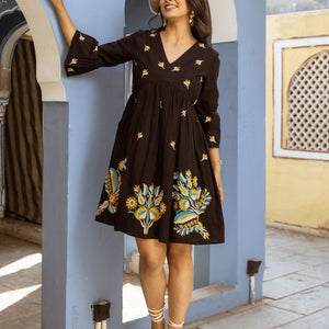 Natica black beauty embroidered dress – Shop embroidered dresses for women online