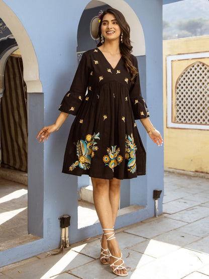 Natica black beauty embroidered edition – Buy stylish dresses for women online in India