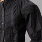 Black Victorian Lace Puff Sleeve Blouse