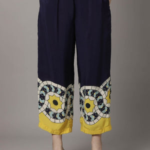 Blue Silk Print Co-Ord Set Women