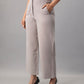 Buy Stylish Beige Relaxed High Waist Trousers Online in India