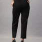 Buy Stylish Black Slim Fit Tapered Trousers Online in India