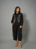 Buy Stylish Co-ord Sets for Women Online in India – Black Cotton Outfit by Natica