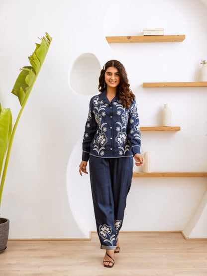 Buy Stylish Co-ord Sets for Women Online in India – Cotton Embroidered Co-Ord by Natica