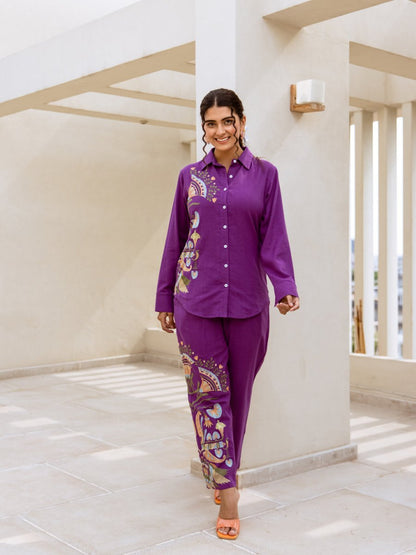 Buy Stylish Co-ord Sets for Women Online in India – Elegant Green Silk by Natica