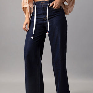 Denim Wide Leg Pants