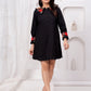 Embroidered Black Collar Dress - Buy Work dresses for Women Online in India

