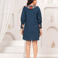Natica casual embroidered blue collar dress – Buy casual cotton dress for women online