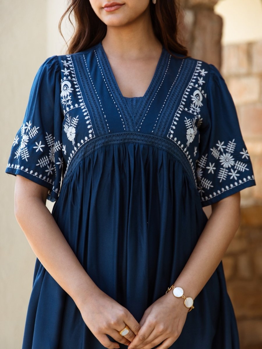 Hand Embroidered Dress for Women Online - Natica  NATICA