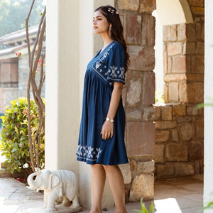 Handcrafted cotton casual dress – Buy Stylish Dresses for Women Online in India at Natica
