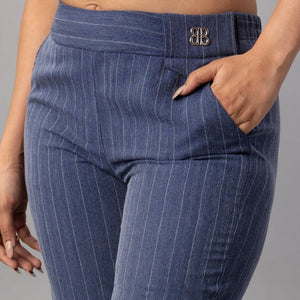 High Waist Relaxed Fit Trouser