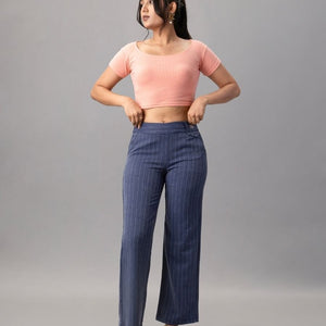 High Waist Relaxed Fit Trouser