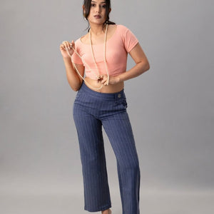 High Waist Relaxed Fit Trouser