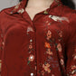 Rust Red Floral Silk Dress - Buy Party dresses for Women Online in India
at natica